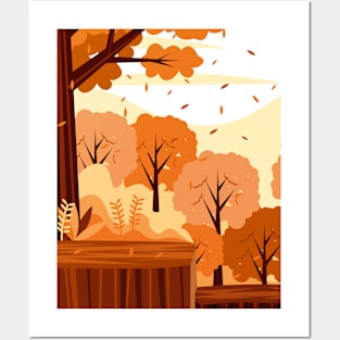 Autumn Illustration Posters and Art